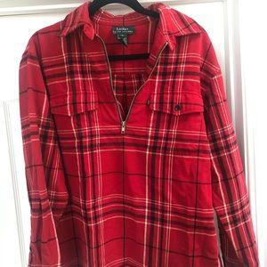 Ralph Lauren long plaid shirt